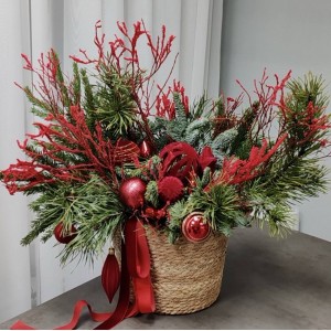 Новогодняя композиция  "Январское утро"